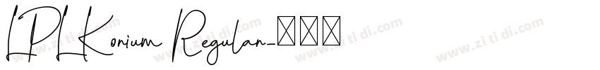 LPL Korium Regular字体转换